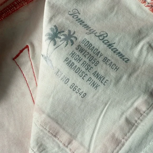 Tommy Bahama Boracay Beach High Rise Ankle Jeans Womens Sz 14 Floral Tropical - Picture 9 of 9